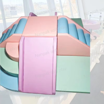 Cute Pastel Rental Double Ball Pit Climber Carousel for Kid Event Birthday Soft Play Party Equipment