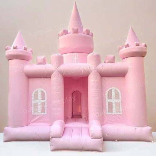 rumah-putri-pantul.jpg-1.jpg Kastil Lompat Goyang Disney Pink Princess Bounce House dengan Kit Perbaikan untuk Penyewaan Hiburan Pesta