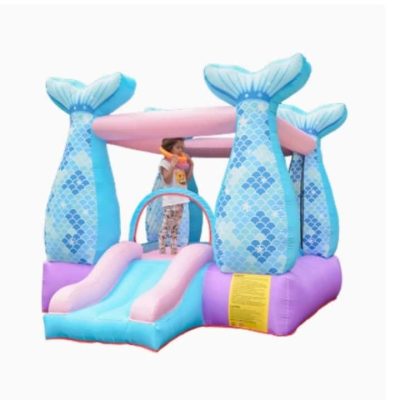 Mermaid Blow Up Moonwalk Jumping Bounce House mit Wasserrutsche Vermietung Combo für Erwachsene und Kinder
