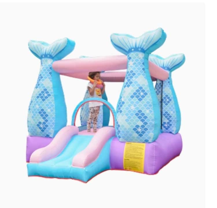 Mermaid Blow Up Moonwalk Jumping Bounce House mit Wasserrutsche Vermietung Combo für Erwachsene und Kinder